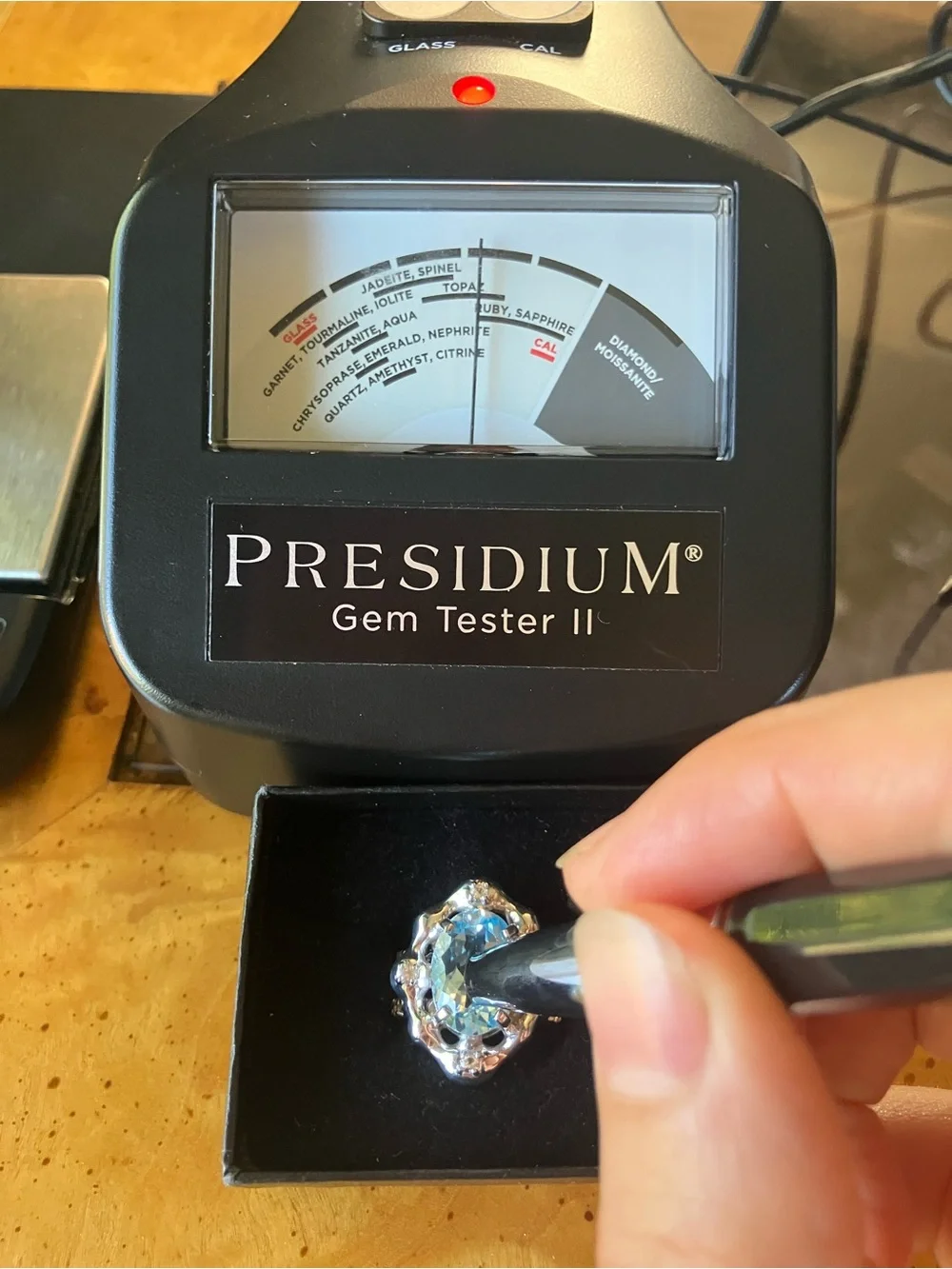 Brazilian Blue Topaz Sterling Silver Cocktail Ring Size 6.75